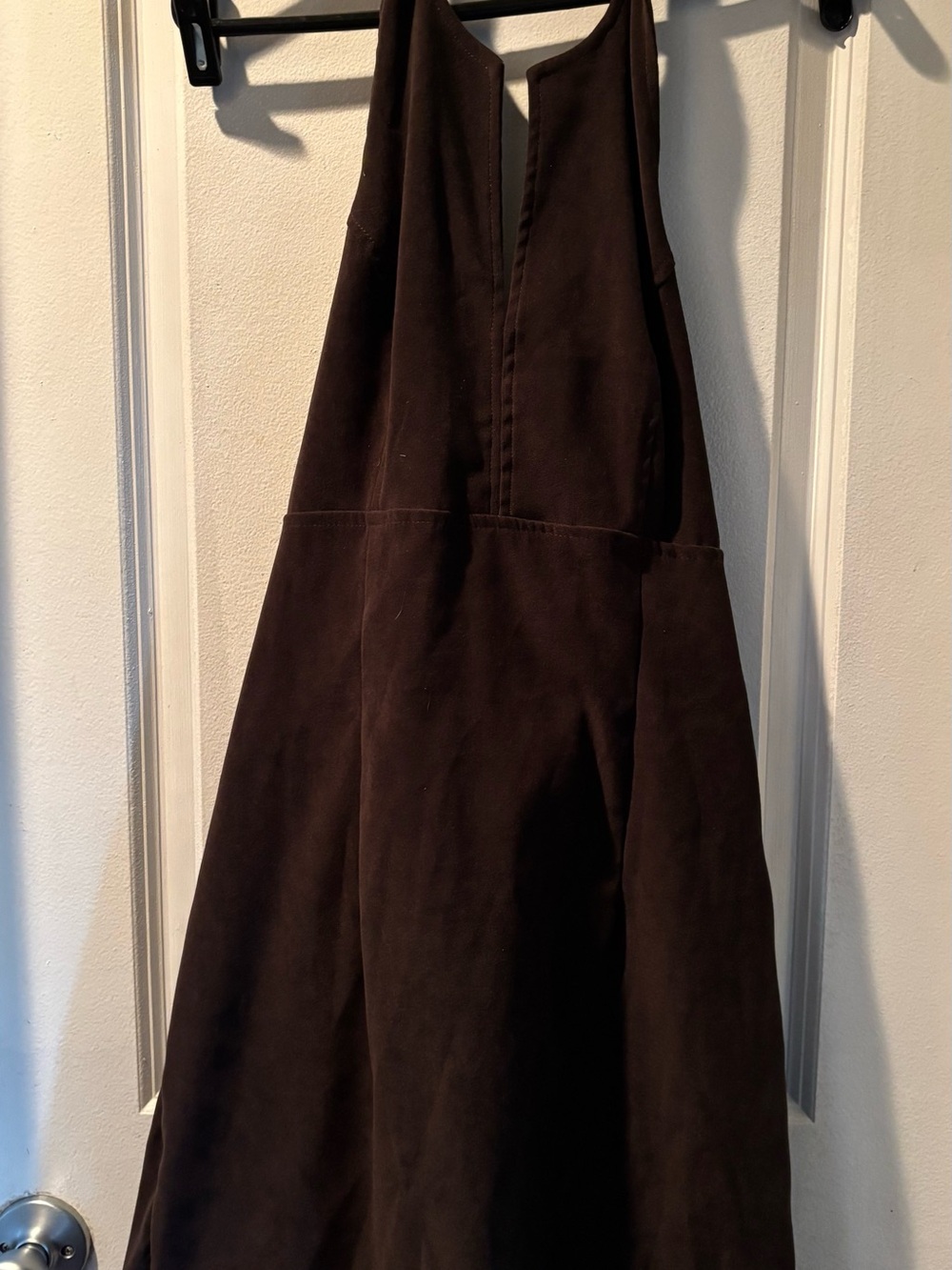 Brown Halter Empire Backless Short Dress by Possessed Clothing Co. Size 13
